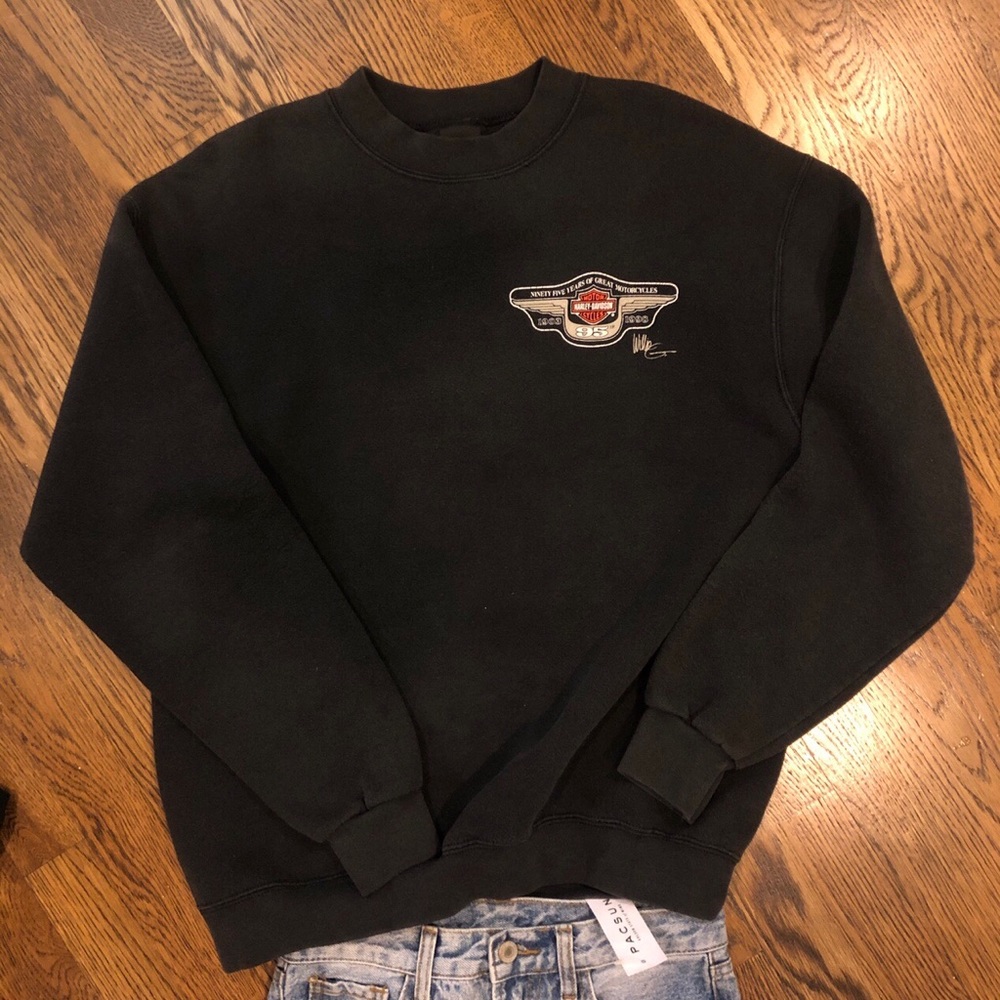 SOLD Vintage black Harley Davidson Crew Sweatshirt